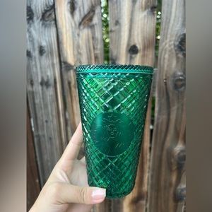 Starbucks 2022 Anniversary Green Jeweled Tumbler Grande 16 oz